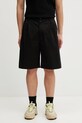 Our Legacy Ponte szorty bawełniane męskie czarny M2264PSB