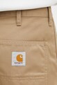 Carhartt WIP Simple Short szorty z bawełny męskie beżowy I034912.8Y02