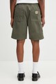Odzież Carhartt WIP Flint Short szorty bawełniane męskie I030480.11GD zielony