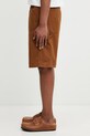Carhartt WIP Double Knee Short szorty bawełniane męskie I034793.HZ02 brązowy SS26