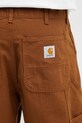 Carhartt WIP Double Knee Short szorty bawełniane męskie I034793.HZ02 brązowy