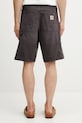 Odzież Carhartt WIP Double Knee Short szorty bawełniane męskie I036483.3IS4O brązowy