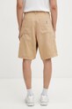 Odzież Carhartt WIP Double Knee Short szorty cargo bawełniane męskie I036483.07E4O beżowy
