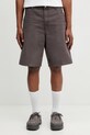 Carhartt WIP Single Knee Short szorty bawełniane męskie brązowy I034797.3IS4O