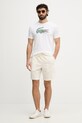 Lacoste pantaloni scurți pentru bărbați, cu bumbac GH1977 bej SS26