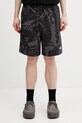 AAPE szorty dresowe z bawełną męskie czarny AAPSPMC684XXQ