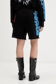 Bombažne kratke hlače Barrow S6BWUABE104 črna