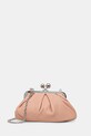 Weekend Max Mara torebka skórzana PRATI skóra licowa różowy 2615511164600