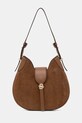 Τσάντα σουέτ BOSS BOSS BEYOND Hobo S λείο δέρμα καφέ 50557954