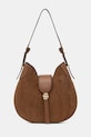 Τσάντα σουέτ BOSS BOSS BEYOND Hobo S λείο δέρμα καφέ 50557954