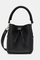 Δερμάτινη τσάντα BOSS Lenah SM Bucket λείο δέρμα μαύρο 50557980