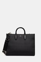 Torbica BOSS Sandy Tote SQ Imitacija zrnatega usnja črna 50557997