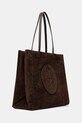 Tory Burch torebka zamszowa Ella Suede 170980.200 brązowy SS26