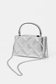 Akcesoria Tory Burch torebka skórzana Kira Diamond 174998.040 srebrny