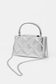 Akcesoria Tory Burch torebka skórzana Kira Diamond 174998.040 srebrny