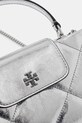 Tory Burch torebka skórzana Kira Diamond srebrny 174998.040