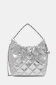 Tory Burch torebka skórzana Fleming skóra licowa srebrny 176040.040