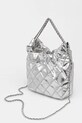 Akcesoria Tory Burch torebka skórzana Fleming 176040.040 srebrny