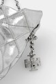 Tory Burch torebka skórzana Fleming srebrny 176040.040