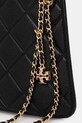 Tory Burch torebka skórzana Fleming czarny 176623.001
