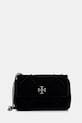 Torba Tory Burch Kira Diamond premalo za format A4 mornarsko plava 177517.430