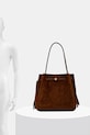 Tory Burch torebka zamszowa Romy Suede 179987.200 brązowy