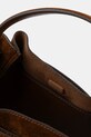 Tory Burch torebka zamszowa Romy Suede 174221.200 brązowy