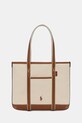 Polo Ralph Lauren torebka nie mieści A4 beżowy 428P03085