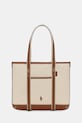 Polo Ralph Lauren torebka nie mieści A4 beżowy 428P03085