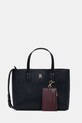 Tommy Hilfiger torebka nie mieści A4 granatowy AW0AW18234