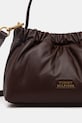Akcesoria Tommy Hilfiger torebka skórzana AW0AW18306 brązowy