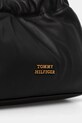 Tommy Hilfiger torebka skórzana czarny AW0AW18306