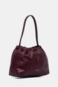 Tommy Hilfiger torebka skórzana skóra licowa bordowy AW0AW18307