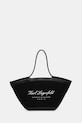 Torbica Karl Lagerfeld K/HOTEL Potisk črna B1W46069
