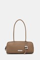 Karl Lagerfeld torebka IKON nie mieści A4 brązowy B1W30005