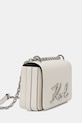 Karl Lagerfeld torebka skórzana K/SIGNATURE B1W30046 beżowy SS26