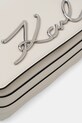 Шкіряна сумочка Karl Lagerfeld K/SIGNATURE бежевий B1W30046