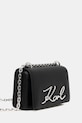 Δερμάτινη τσάντα Karl Lagerfeld K/SIGNATURE B1W30046 μαύρο SS26