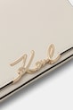 Akcesoria Karl Lagerfeld torebka skórzana K/SIGNATURE B1W32037 biały
