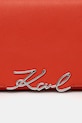 Akcesoria Karl Lagerfeld torebka skórzana K/SIGNATURE B1W32037 pomarańczowy