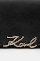 Akcesoria Karl Lagerfeld torebka skórzana K/SIGNATURE B1W32037 czarny