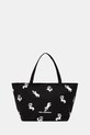 Bombažna torba Karl Lagerfeld IKON Tekstil črna B1W50053
