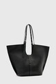 Akcesoria AllSaints torebka skórzana W591XD czarny