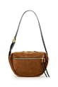 AllSaints torebka zamszowa skóra zamszowa brązowy W566XD