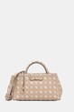 Τσάντα Guess CARRIE απομίμηση λείου δέρματος μπεζ HWGP98.98060