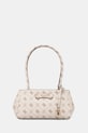 Τσάντα Guess CARRIE απομίμηση λείου δέρματος μπεζ HWGP98.98080