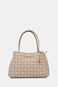 Τσάντα Guess CARRIE απομίμηση λείου δέρματος μπεζ HWGP98.98220