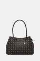 Τσάντα Guess CARRIE απομίμηση λείου δέρματος καφέ HWGP98.98220