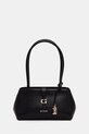 Τσάντα Guess CARRIE απομίμηση λείου δέρματος μαύρο HWVG98.96080