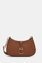 Τσάντα Guess CARRIE απομίμηση λείου δέρματος καφέ HWVG98.96180